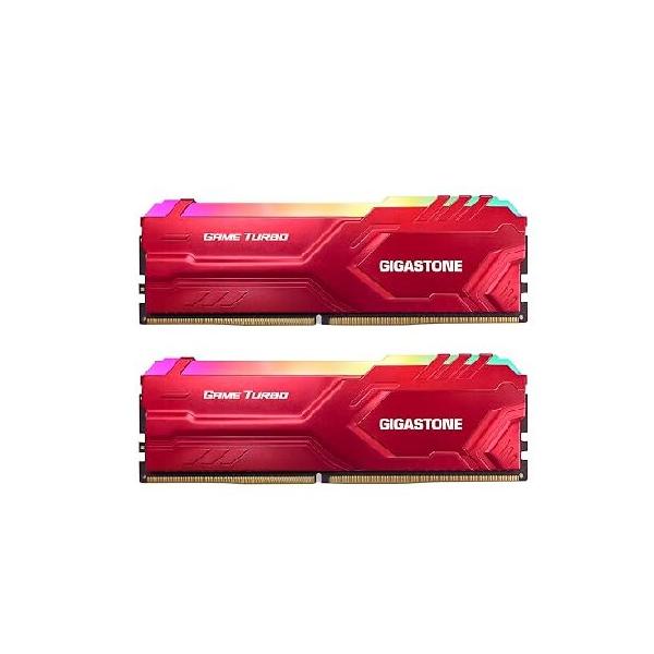 並行輸入品】 発光型 DDR4 GIGASTONE Game TURBO 16GBx2枚 (32GB Kit