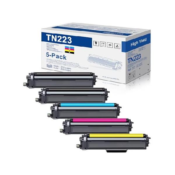 【並行輸入品】 TN-223 TN227 2BK/C/M/Y トナーカートリッジ 5個パック Brother TN223BK TN223C TN223M TN223Y トナーカートリッジ MFC-L3770CDW MFC-L3710CW HL