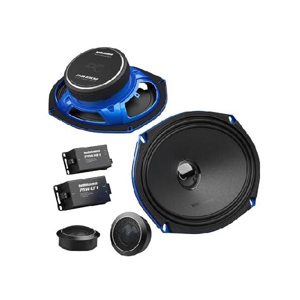 AudioControl - PNW Series 6" x 9” High-Fidelity Component Speakers (Pair) - Black/Blue