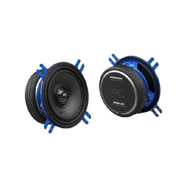 AudioControl - PNW Series 3.5” High-Fidelity Coaxial Speakers (Pair) - Black/Blue