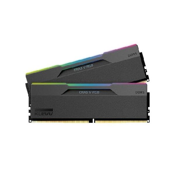 並行輸入品】 KLEVV CRAS V RGB DDR5 64GB (2x32GB) 6400MHz CL32 A