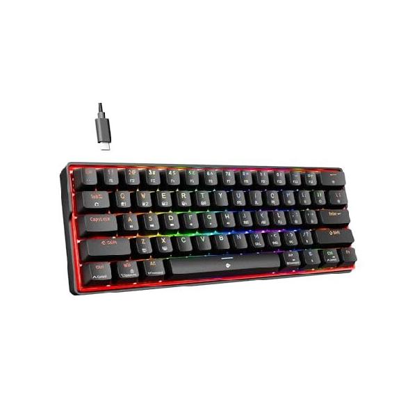 並行輸入品】 KEMOVE K61SE メカニカルゲーミングキーボード 60%配列
