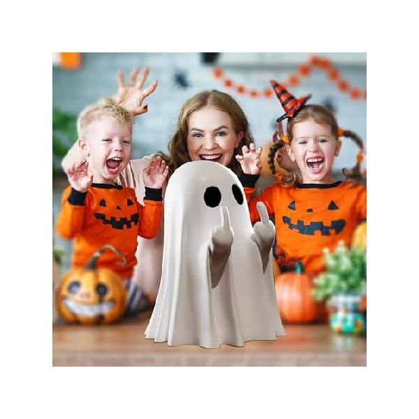 【並行輸入品】 Gladyell ハロウィンゴーストフィギュア 不気味な樹脂フィンガーゴースト像オーナメント かわいいゴーストデコレーション ハロウィンポーチや屋