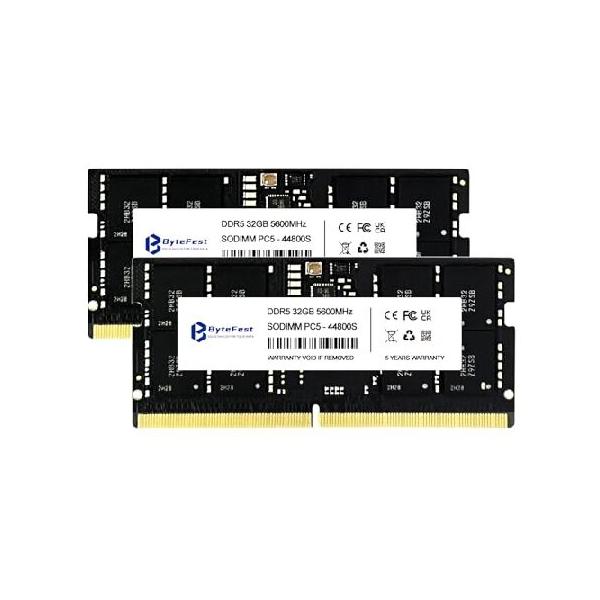 並行輸入品】 ByteFest DDR5 RAM 64GB (2x32GB) 5600MHz PC5-44800