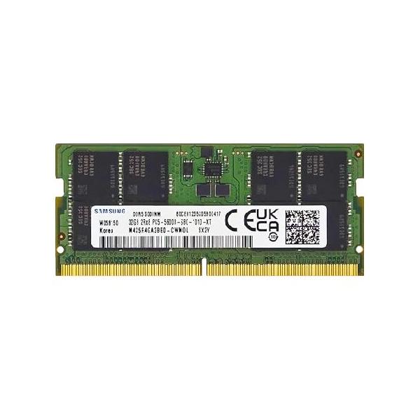 並行輸入品】 Samsung 32GB DDR5 5600MHz PC5-44800 CL46 SODIMM 2Rx8