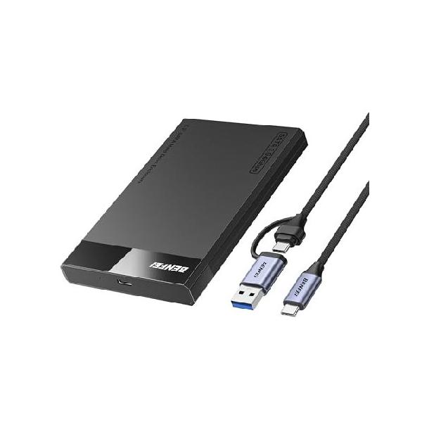 【並行輸入品】 BENFEI 2.5インチ SATA-USB 外付けハードドライブケース ツールフリー設計 SSD/HDD対応 最大6Gbps高速転送 UASP/SATA IIIサポート プラグアンド