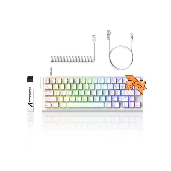 ATTACK SHARK R68HE・ラピットトリガー ゲーミングキーボード新品 Amazon | MAMBASNAKE x ATTACK SHARK R68HE カーボンファイバー