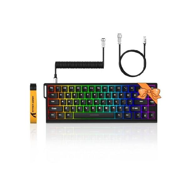 Attack shark X68 HE ゲーミングキーボード X68 HE Magnetic Keyboard: 0.01mm RT Accuracy, 8000Hz