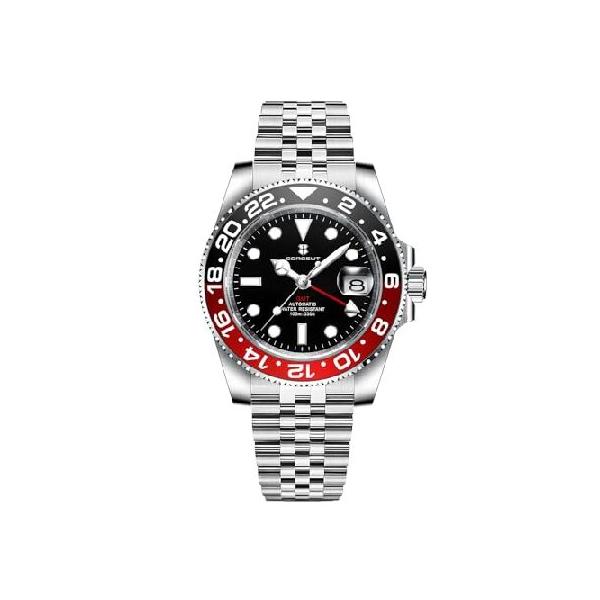 【並行輸入品】 Corgeut GMT 腕時計 メンズ ラグジュアリー メンズ 自動機械式 腕時計 日付表示 relojes para Hombres 日本製ムーブメント 10ATM 防水 6001G-A,