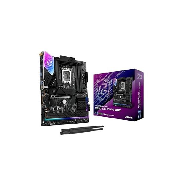 【並行輸入品】 ASRock Phantom Gaming B860 Lightning WiFi 6E Intel Core Ultra LGA1851 DDR5 8933 MHz 256GB M.2 ATX マザーボード Thunderbolt SATA3 6.0 Gb