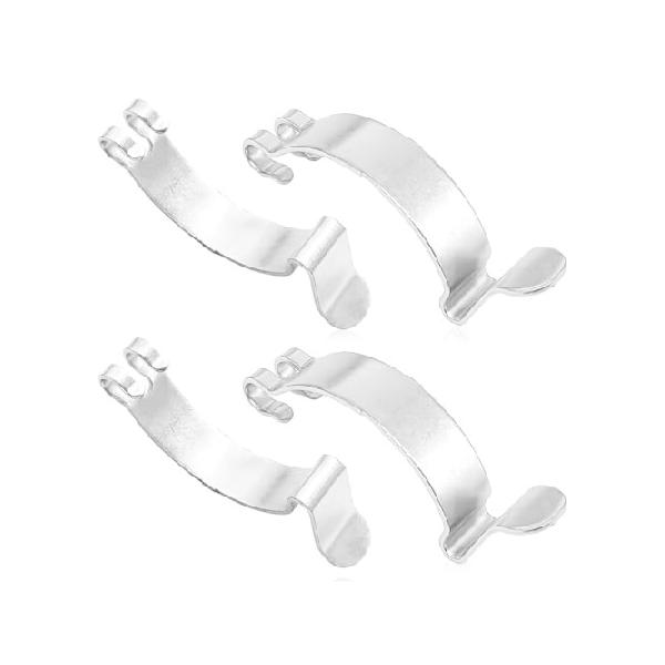 【並行輸入品】 SYudwen シルバーメタルエアフィルタークリップ4個、スチールエアクリーナーカバークリップ、エアフィルタークリーナーハウジングボックス蓋スプ