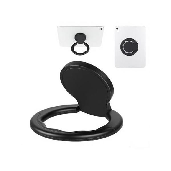 【並行輸入品】 ハンドストラップ付きタブレットスタンド ユニバーサルタブレットハンドストラップホルダー 360度回転 粘着タブレットスタンド ループ留めハンド