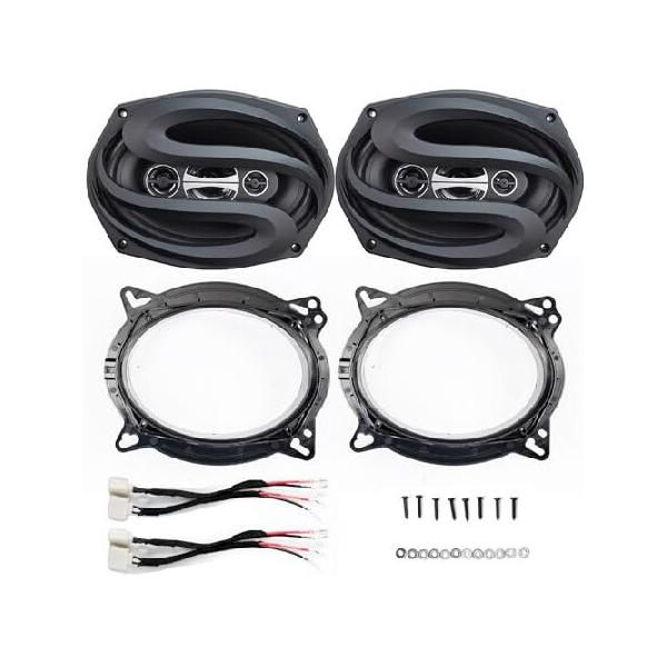 【並行輸入品】 Seventour 6x9 4ウェイカーオーディオドアスピーカー (ペア) トヨタ タコマ/カムリ/RAV4/Prius用、最大電力350ワット