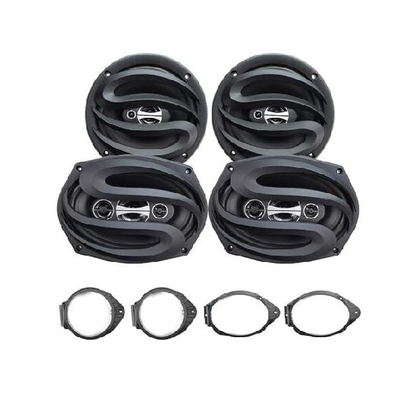【並行輸入品】 Seventour 6.5 ＆ 6 x 9インチ カーオーディオ フロント＆リアドアスピーカー シボレー シルバラード 1500/1500LD(