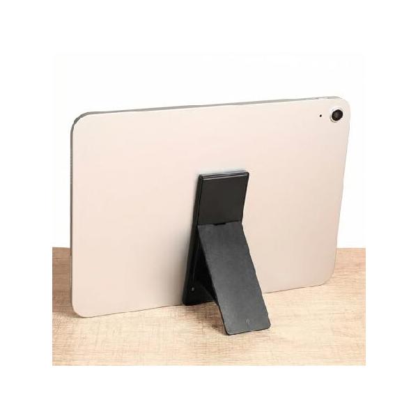 【並行輸入品】 Ptwola ユニバーサルタブレットホルダー ブラック タブレットスタンド 折りたたみ式 マルチアングルタブレットグリップスタンド 粘着タブレット