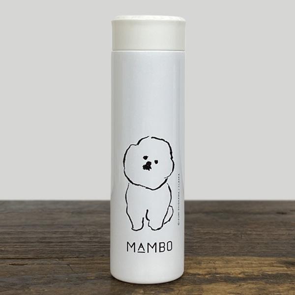 MAMBO(マンボ) ステンレススリムボトル 400ml 犬 グッズ マグボトル 水筒 マイボトル 軽量 おしゃれ かわいい 白プレゼント 女性 CLASKA クラスカ 可愛い 雑貨