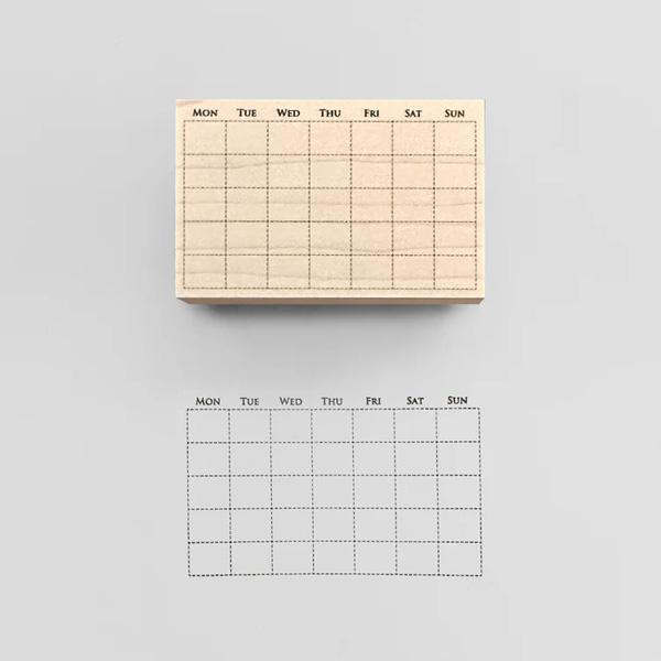 スタンプ 手帳用 KNOOPWORKS（クノープワークス）〈CALENDAR〉スタンプ カレンダー はんこ ハンコ おしゃれ スケジュール お仕事 ゴム印 文房具