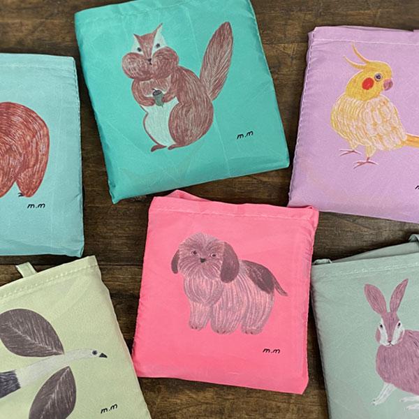 松尾ミユキ エコバッグ 折りたたみ コンパクト コンビニサイズ うさぎ 犬 シーズー 猫グッズ 鳥 オカメインコ りす おしゃれ かわいい 誕生日プレゼント 女性 Lifez858 オリーブアベニュー 通販 Yahoo ショッピング