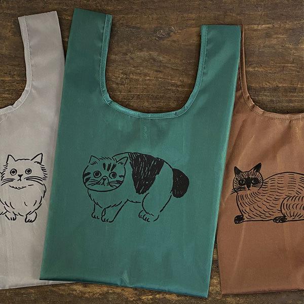 松尾ミユキ ミニエコバッグ 折りたたみ コンパクト レジ袋 コンビニサイズ 猫グッズ 雑貨 誕生日プレゼント 女性 可愛い かわいい おしゃれ 新作 Lifez7 オリーブアベニュー 通販 Yahoo ショッピング