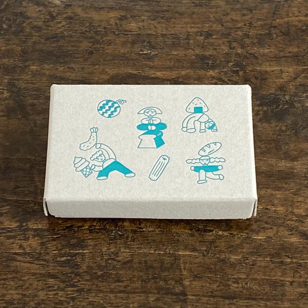 スタンプ 手帳用 ニシワキタダシ×水縞 自在ハンコ 図案セット ひととたべもの　グッズ アクリル クリアスタンプ はんこ かわいい おしゃれ