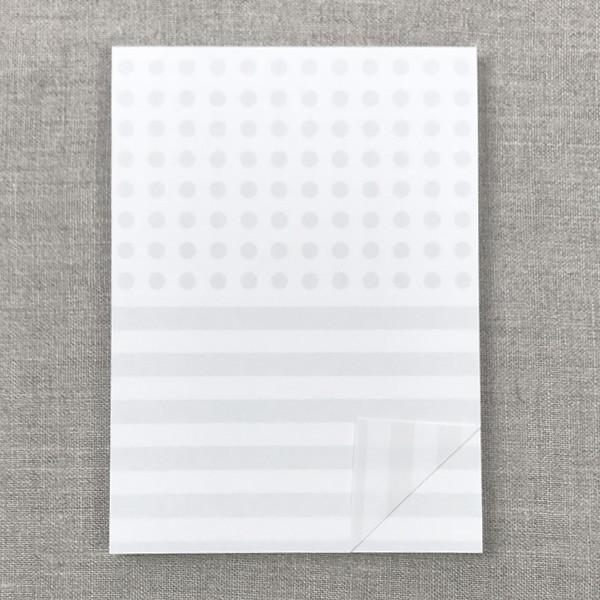 水縞 水縞メモパッド グレー メモ帳 文房具 おしゃれ ミシン目 Stationery1385 オリーブアベニュー 通販 Yahoo ショッピング