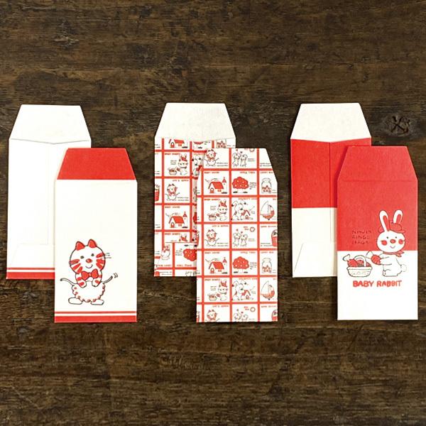 シモジマ 豆ぽち袋セット ストップペイル グッズ 柄 昭和レトロ シモジマ 豆ぽち袋セット ストップペイル グッズ 柄 昭和レトロ