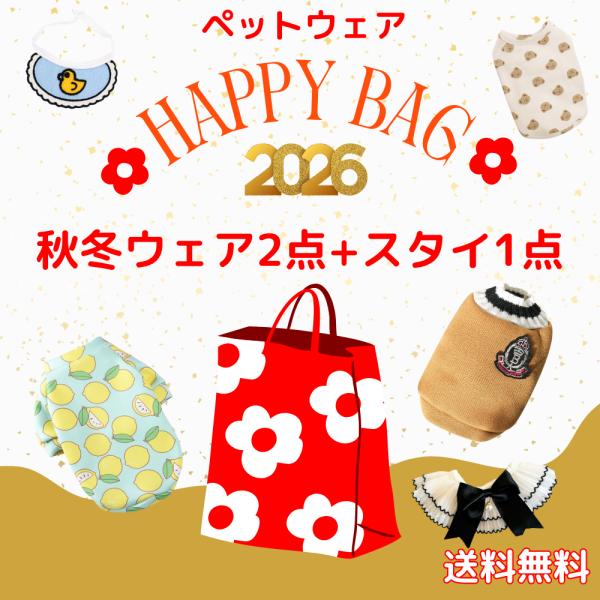 【商品内容】冬用ウェア2点＆スタイ1点セット【サイズ】Sサイズ:胴周り：約35cm/背丈：約25cm/適用体重：1〜2.5kgまでMサイズ:胴周り：約40cm/背丈：約30cm/適用体重：2.5〜3.5kgまでLサイズ:胴周り：約45cm/...