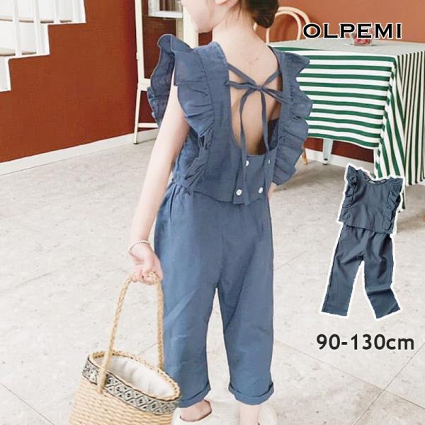 デザイン性が高く主役級に可愛いセットアップ。夏らしい綿麻生地が見た目も着心地も涼しげ♪1枚で着るのはもちろん、キャミなどをレイヤードして後ろ姿に変化をつけるのもGOOD☆【商品名 /商品番号】バッククロスフリルデザインセットアップ / SU...