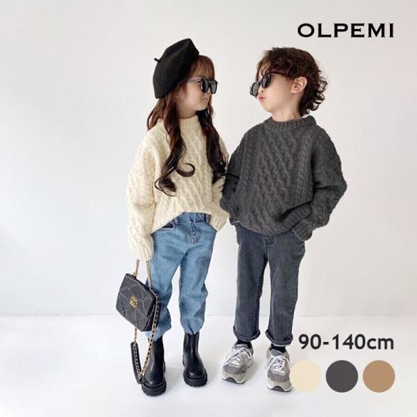 人気のニットトップスに新作が登場です☆しっかりと厚手なニット生地に数種類の編み目模様を組み合わせたデザインが高見え！ドロップショルダーでこなれ感のあるシルエットに仕上がります♪【商品名 /商品番号】ケーブルニットセーター / T142【サイ...