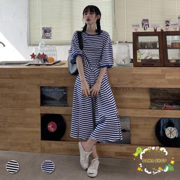 ワンピース 夏 レディース 半袖ワンピース ボーダー柄 ロング ワンピース 夏 レディース 半袖ワンピース ボーダー柄 ロング