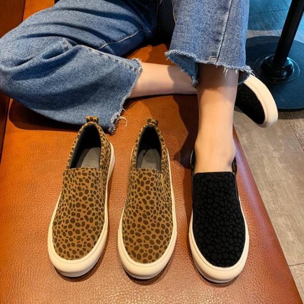 在庫処分 ヒョウ柄 スリッポン レザー フラットシューズ 厚底 アニマル柄 レオパード スニーカー 豹柄 運動靴 エレガント レディース レディースファッション カ Buyee Buyee Japanese Proxy Service Buy From Japan Bot Online