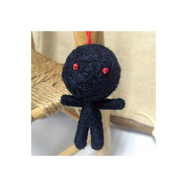 （災いを食べてくれる）ブラック　ハッピードール　ブドゥー人形
