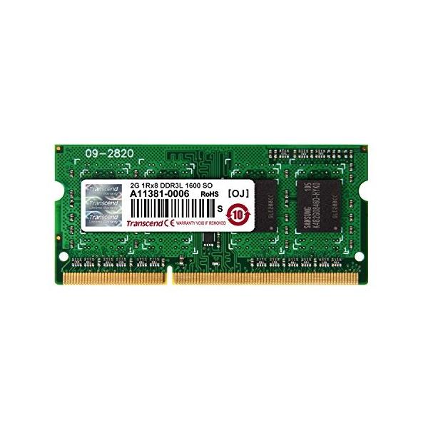 Transcend ノートPC用メモリ PC3L-12800 DDR3L 1600 2GB 1.35V (低電圧