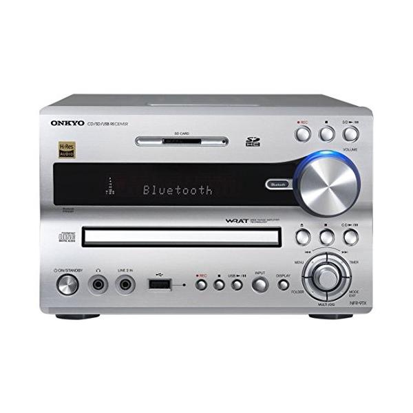 ONKYO NFR-9TX ハイレゾ CDレシーバー Bluetooth ONKYO NFR-9TX CD/SD/USBレシーバー Bluetooth/ハイレゾ対応 シルバー