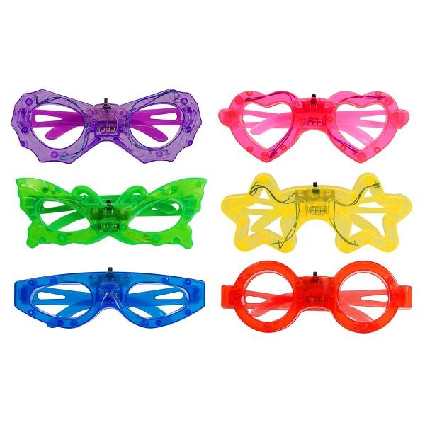 光るおもちゃ 光るピカピカカラフルメガネ 12個セット 光るおもちゃ