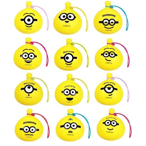 ぷかぷかミニオンズヨーヨーストラップ 50個セット　縁日 お祭り 夏祭り 景品 子供 子ども会 水遊び すくい人形 人形すくい 音が鳴る お風呂 笛 浮く
