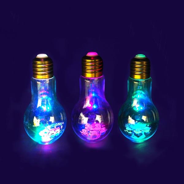 ミニオンズ光るピカピカ電球ボトル500ml 120個セット 光るボトル 電球