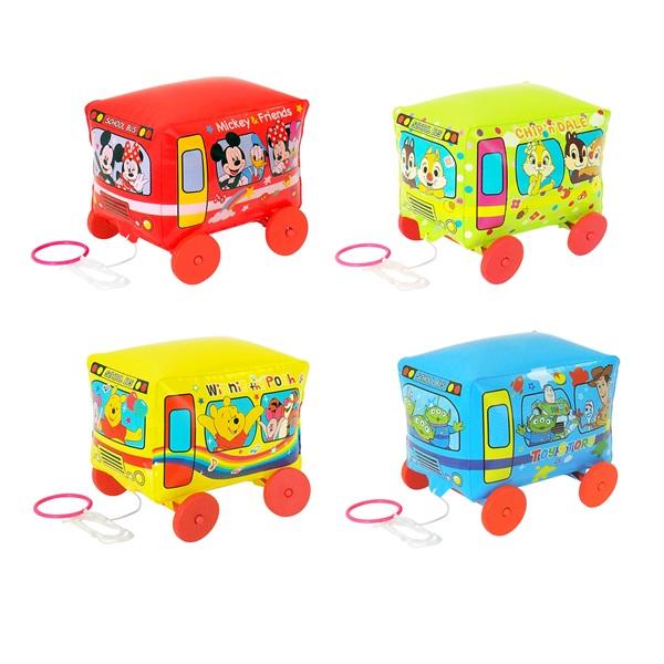 【商品名】ディズニーおさんぽバス【4個セット】【商品サイズ】H200×W245×D175mm【色】4種アソート。色柄指定不可。【注意事項】こちらの商品は業務用商材の為、不良品が出たとしても返品・交換・返金は一切出来ません。