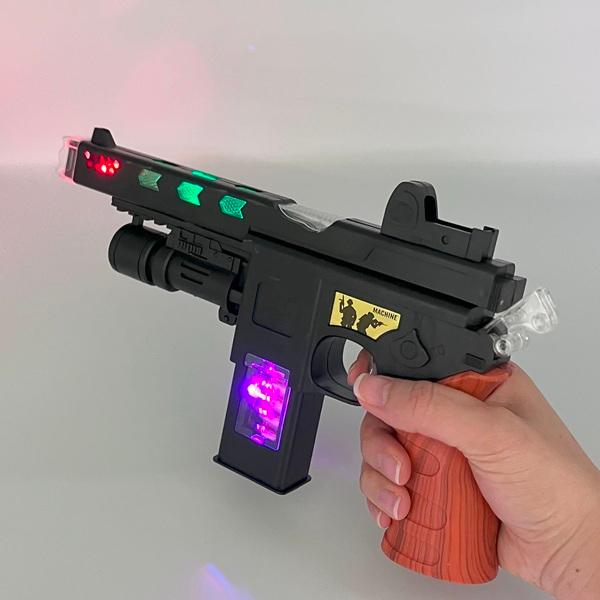 光るおもちゃ 光＆音！激振サウンドガン 24個セット 光る銃 光る