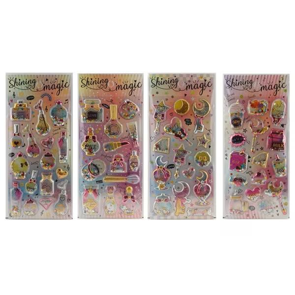 シャカシャカシール 12個セット【景品 子供 子供会 子ども会 縁日 お祭り 夏祭り ランチ景品 お子様ランチ】