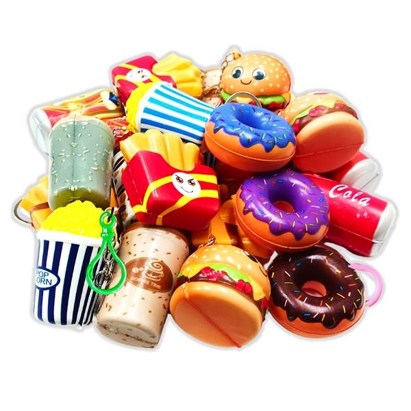 【商品名】バラエティーミニスクイーズ【12個セット】【商品サイズ】個包装あり。本体サイズ：約H38〜60×W32〜55×D20〜40mm(種類により異なります)【色】多種アソート。色の指定は出来ません。【注意事項】こちらの商品は業務用商材の...