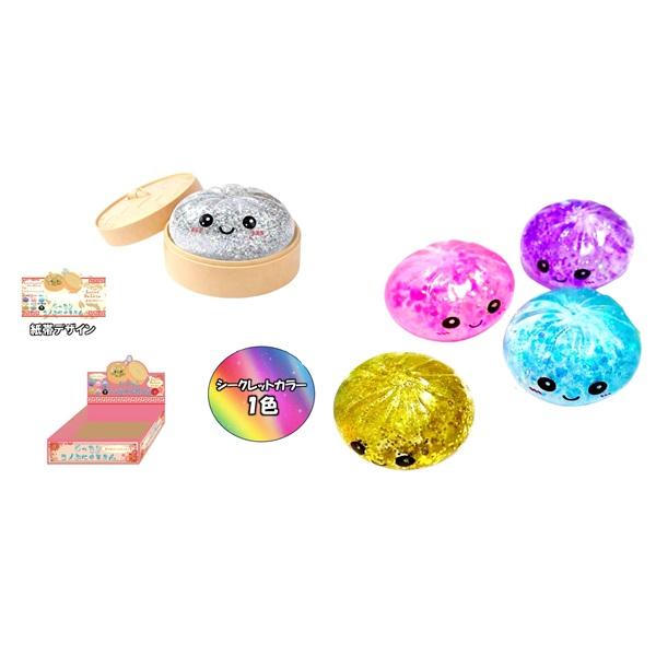 もっちりラメぷに中華まん 12個セット 景品 縁日 お祭り 夏祭り 景品玩具 おもちゃ 子供会 自治会 知育玩具 知育 ランチ景品 お子様ランチ イベント スクイーズ