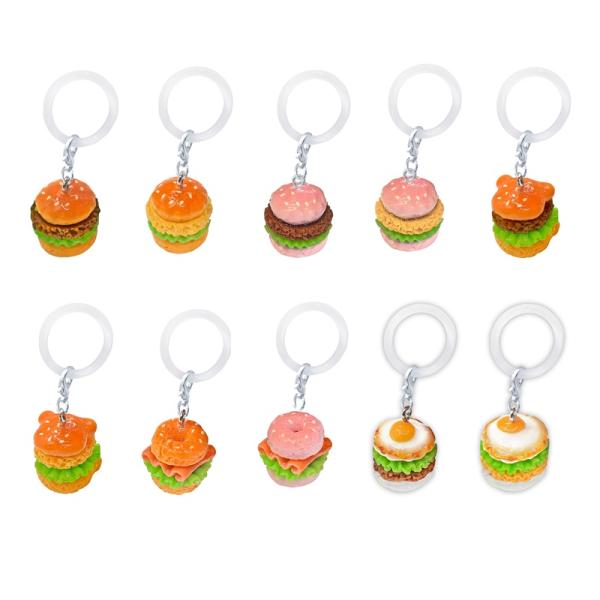 ミニバーガーワンポイントチャーム【part2】 50個セット 景品 縁日 お祭り 夏祭り 景品玩具 おもちゃ 子供会 自治会 知育玩具 知育 ランチ景品 お子様ランチ