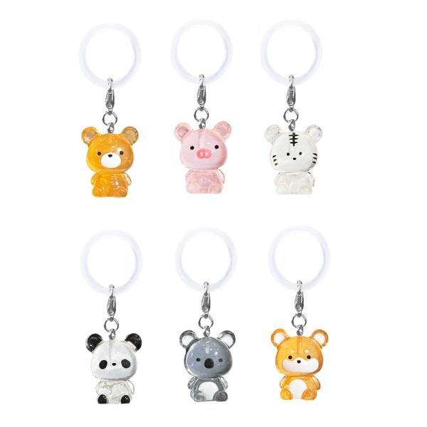 ミニチュア宝石おすわりアニマルワンポイントチャーム 50個セット　景品 縁日 お祭り 夏祭り 景品玩具 おもちゃ 子供会 自治会 知育玩具 知育 ランチ景品