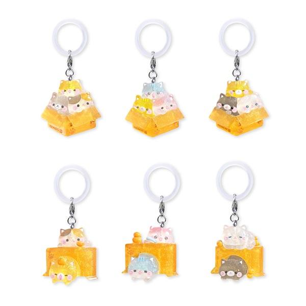 ぽちゃちゃニャンちゃん箱らぶワンポイントチャーム 50個セット　景品 縁日 お祭り 夏祭り 景品玩具 おもちゃ 子供会 ランチ景品 お子様ランチ イベント