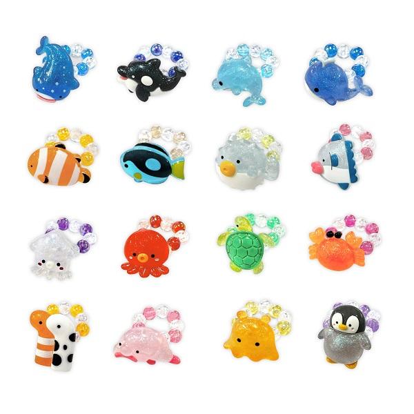 海の生き物オールスタービーズリング 50個セット 景品 子供 子供会