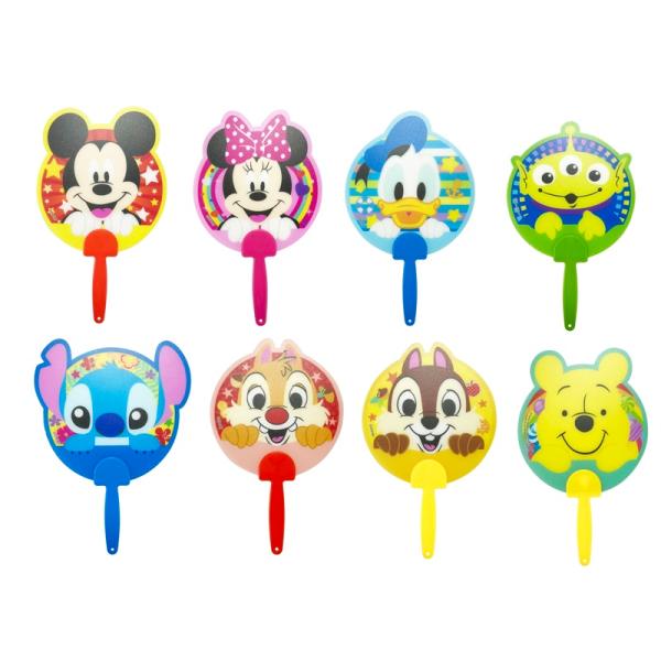 ディズニーダイカットうちわ 24個セット　うちわ 景品 ディズニー 子供会 自治会 縁日 お祭り 夏祭り