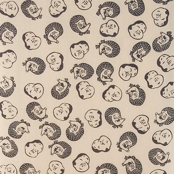 手ぬぐい 源氏 おかめ ひょっとこ ベージュ地 柄こげ茶 注染染め Buyee Buyee Japanese Proxy Service Buy From Japan Bot Online