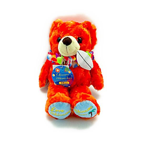 ご当地ベア沖縄 ハイビスカスベアぬいぐるみ S オレンジ 沖縄のギフトショップ Mi Ja 通販 Yahoo ショッピング