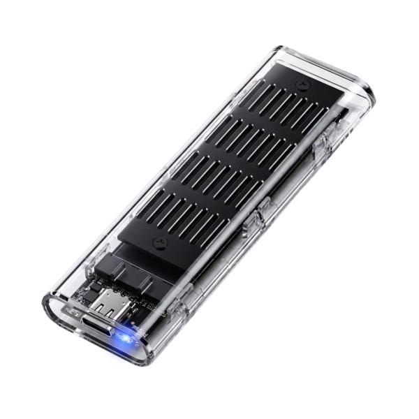 NVMe M.2 SSDケース CLEAR DRIVE USB3.2Gen2 10Gbps対応 Type-C接続 UASPモード AOK-M2NVME-C10G 箱潰れ品